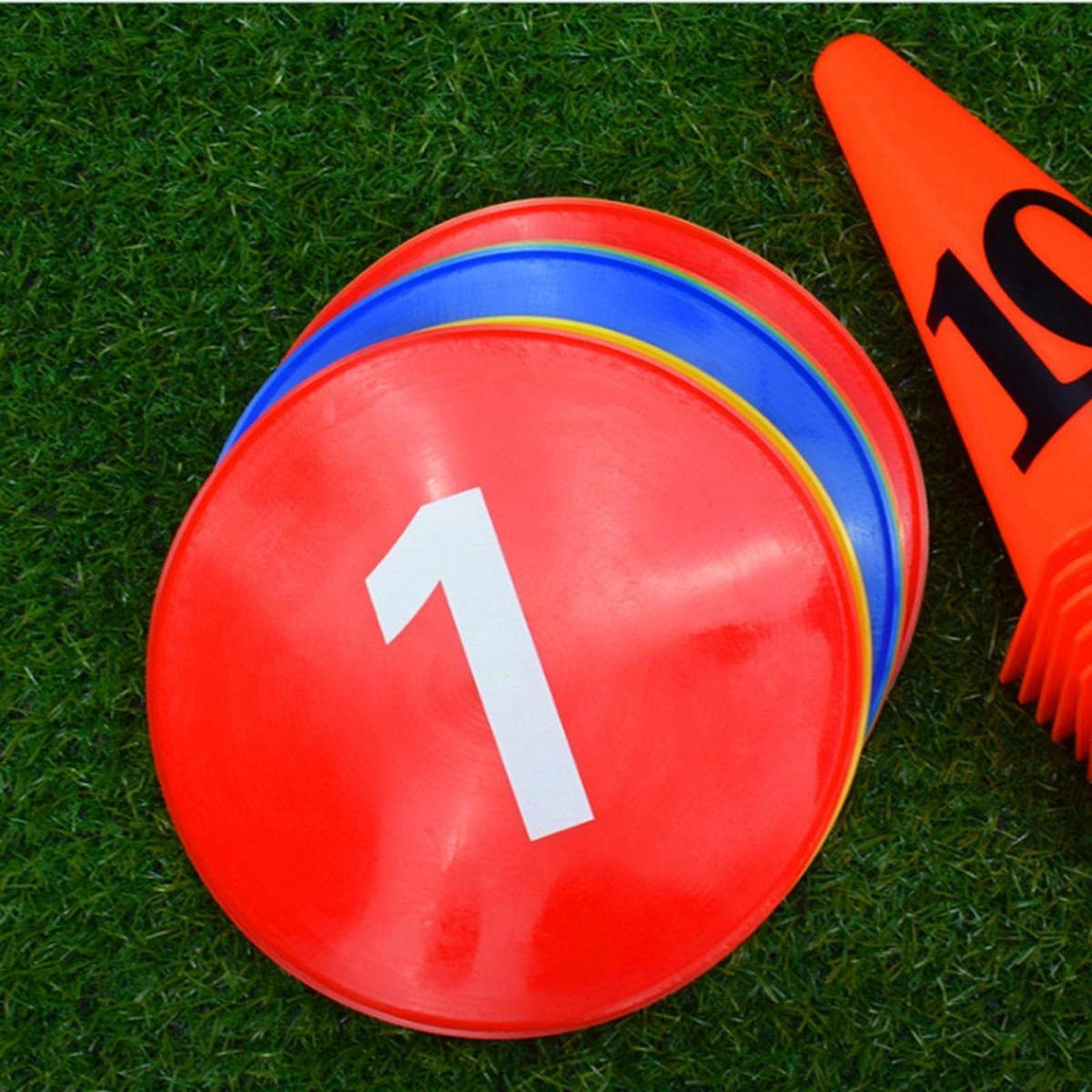 Court Marker Cone - Coni Piatti in PVC per Calcio,
