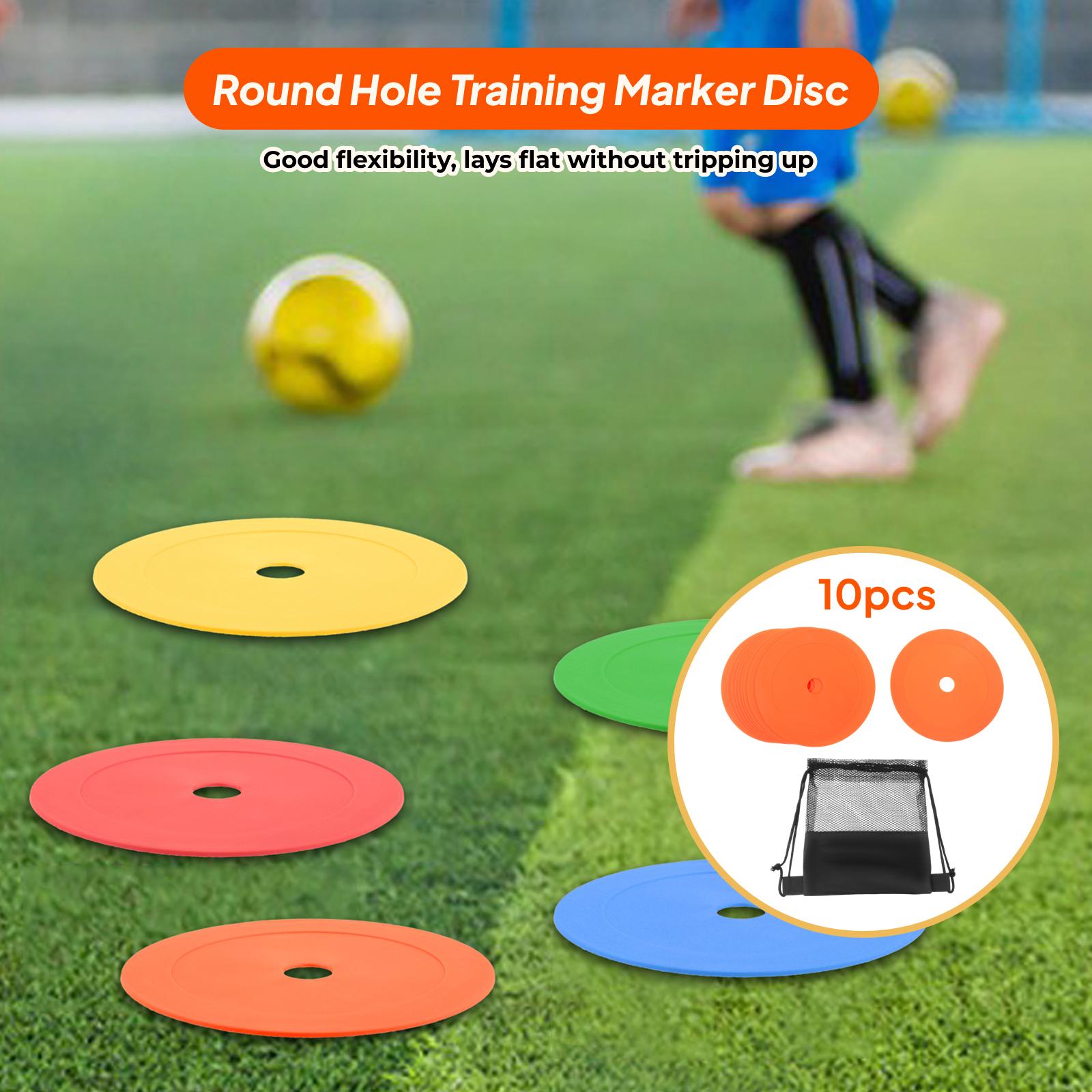 Court Marker Cone - 10x Coni Piatti Marcatori per Campo
