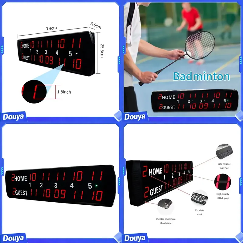 Badminton Score - YIZHI Tabellone Segnapunti Elettronico Digitale a