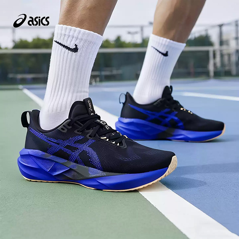 Badminton Victory - Asics NOVABLAST 5 Nero Blu Royal